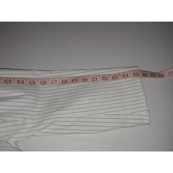 Lane Bryant The Bryant Blazer Size 18 One Button White Pinstripe Notch Lapel - Picture 6 of 10